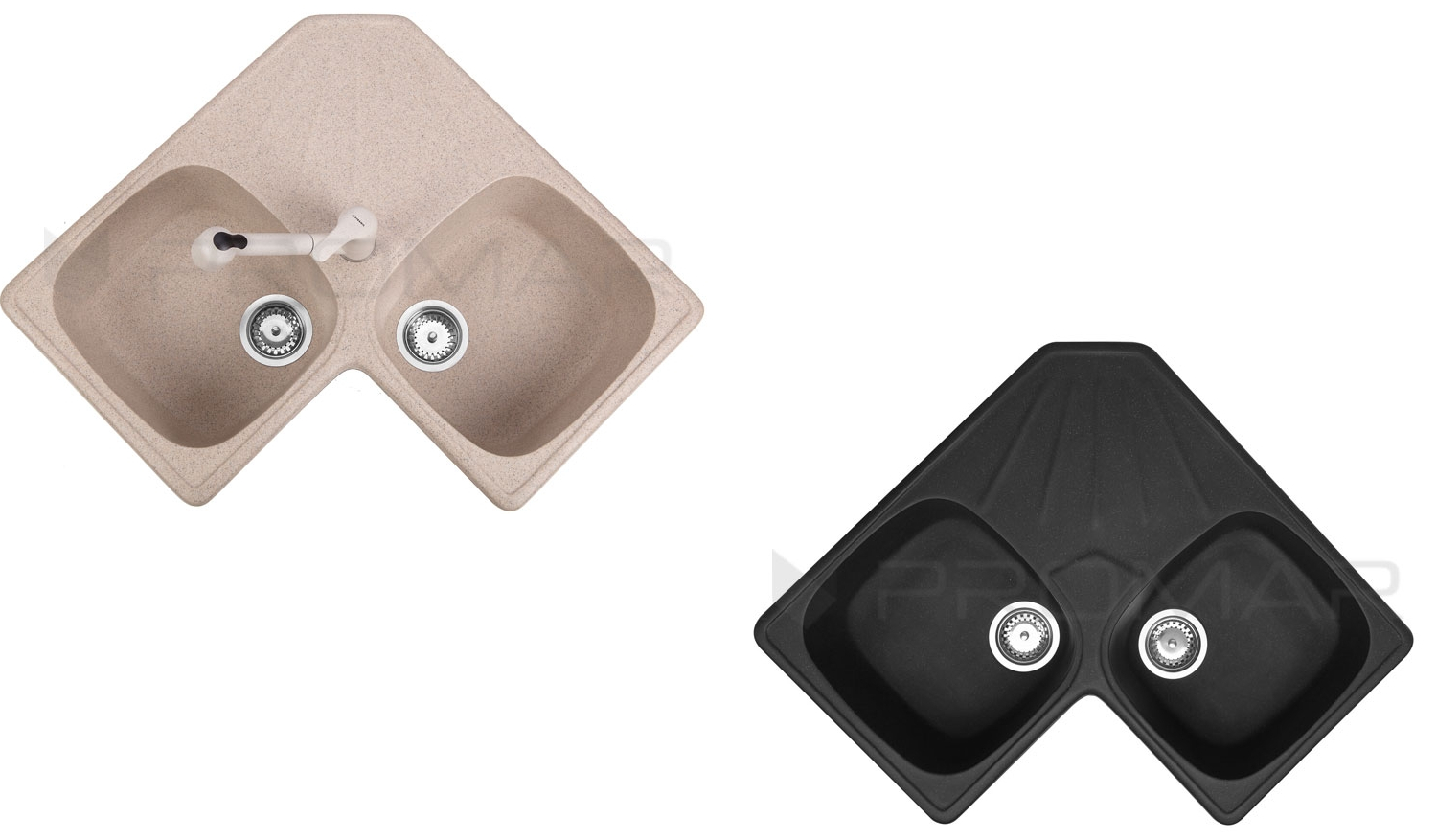 Zlewozmywaki narożne